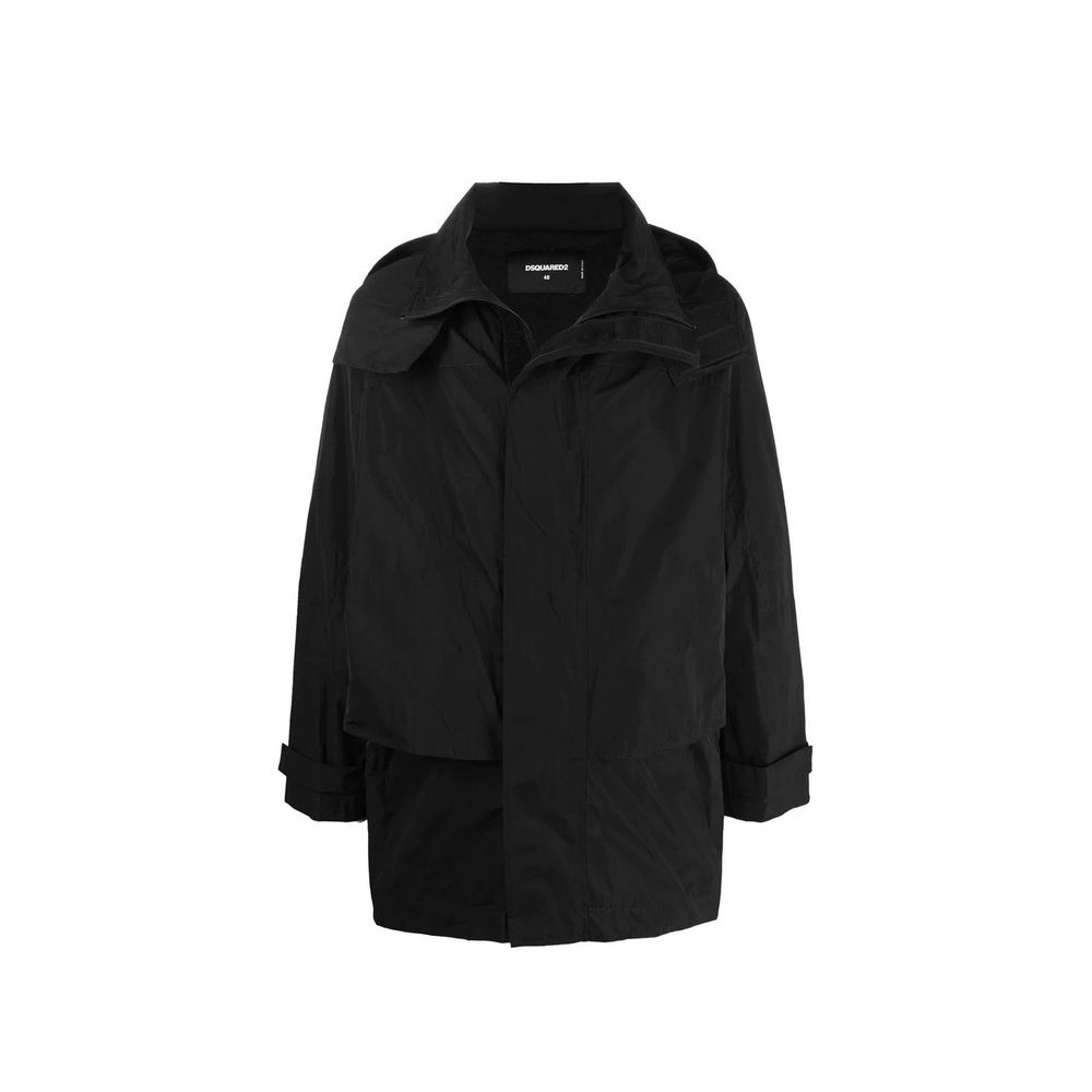 Dsquared2 Black Nylon Shell Jacket