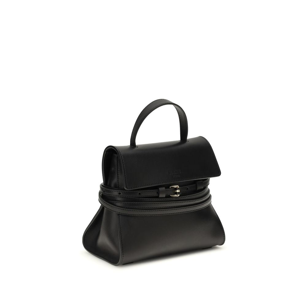 Moschino Black Calf Leather Handbag