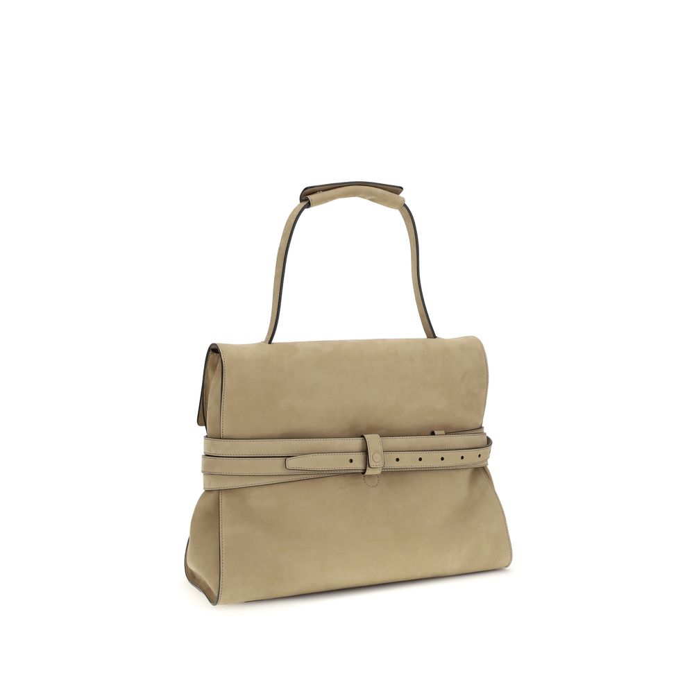 Moschino Beige Calf Leather Handbag