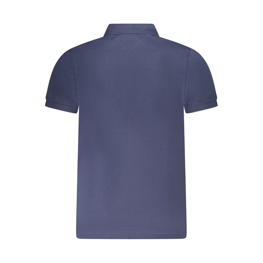 Tommy Hilfiger Blue Cotton Polo Shirt