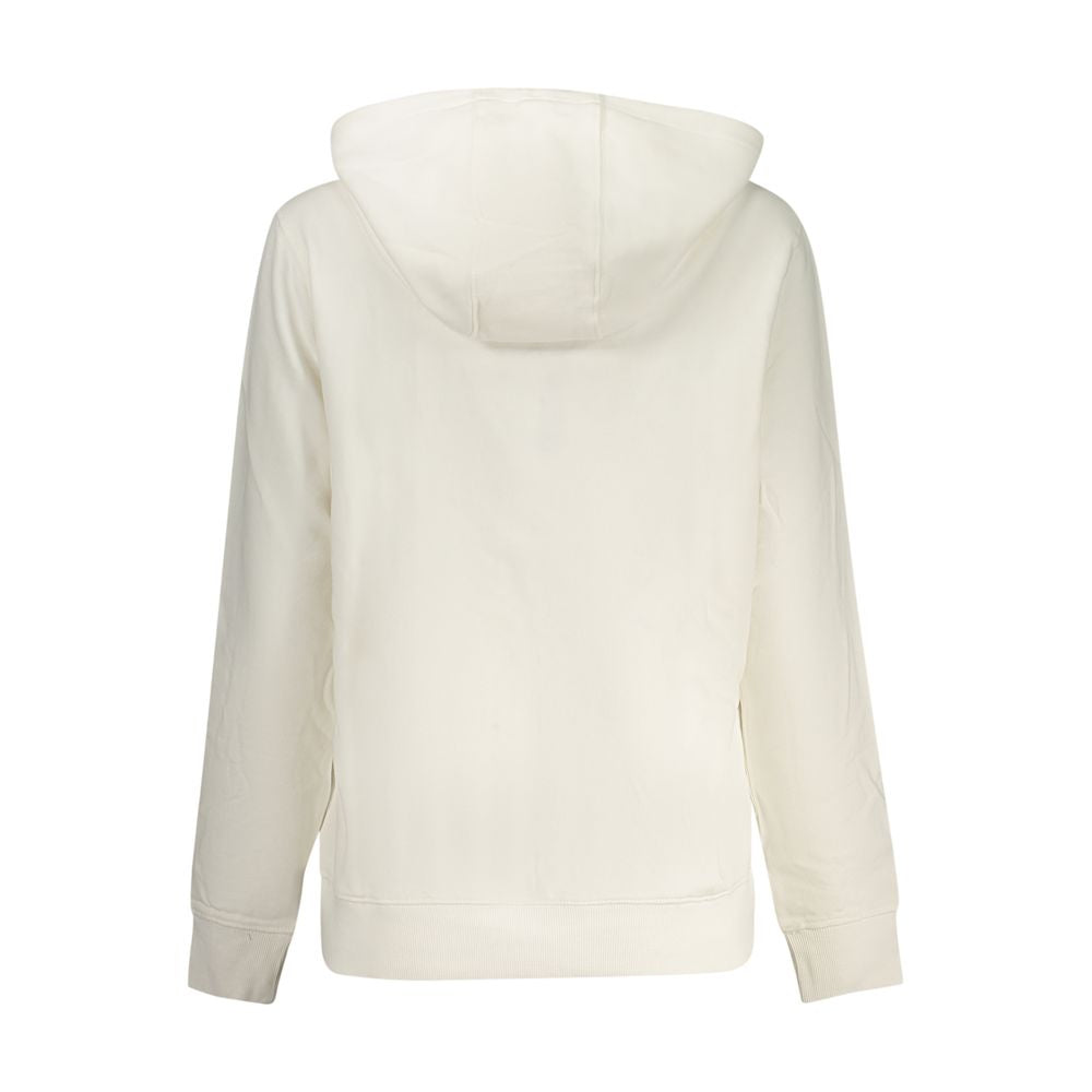 Tommy Hilfiger White Cotton Hooded Sweatshirt