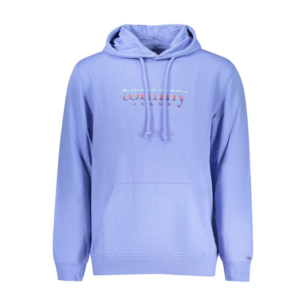Tommy Hilfiger Blue Cotton Hooded Sweatshirt