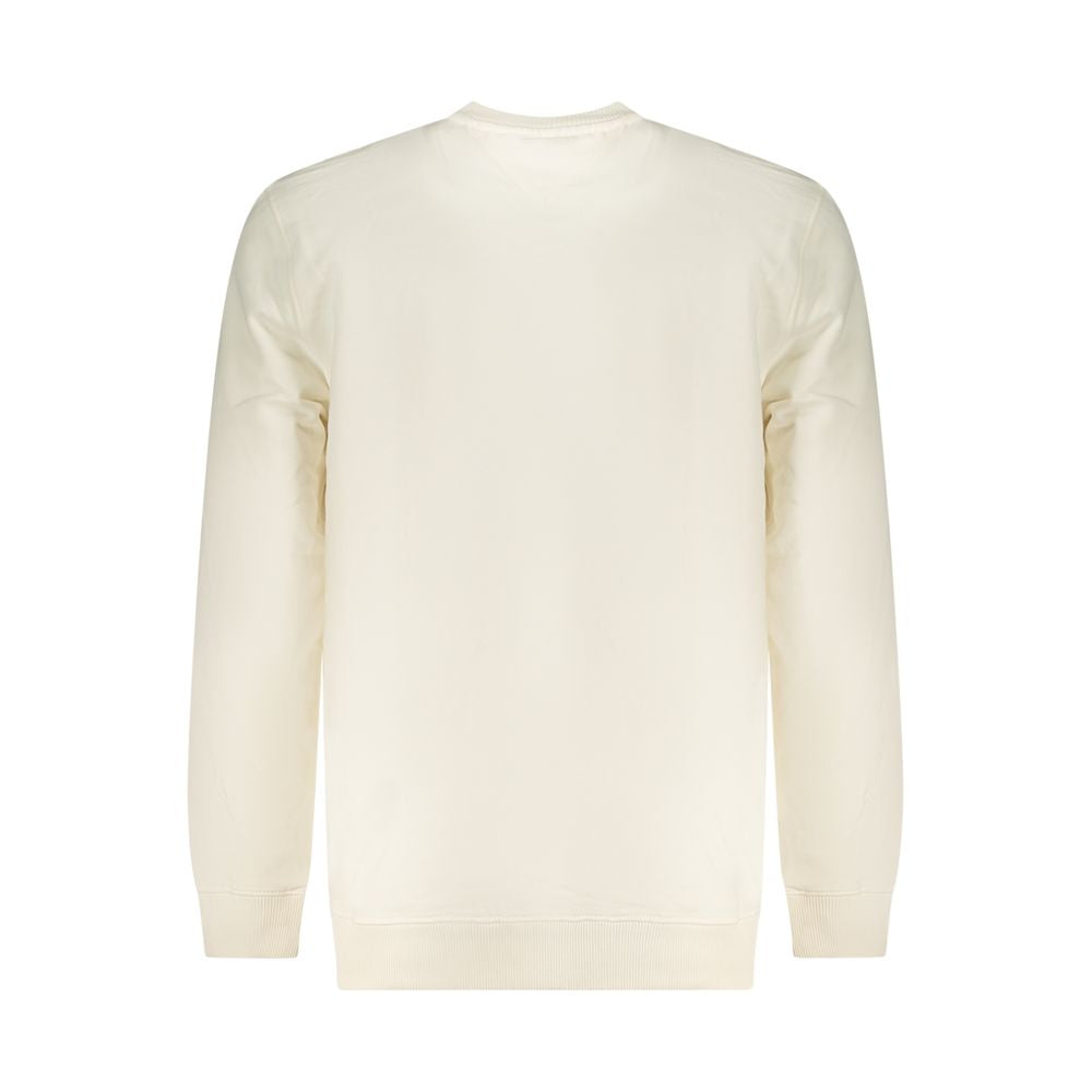 Tommy Hilfiger White Cotton Logo Print Sweatshirt