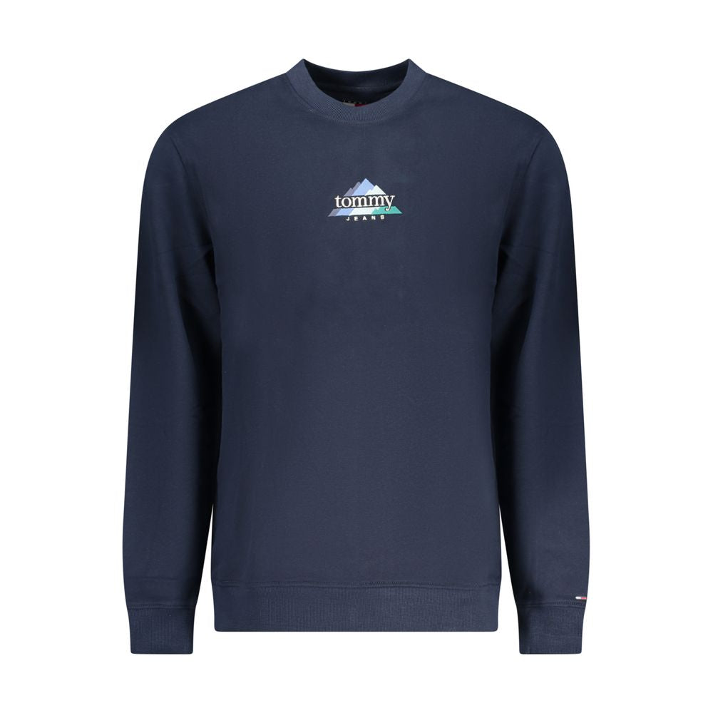 Tommy Hilfiger Blue Cotton Crew-Neck Sweatshirt