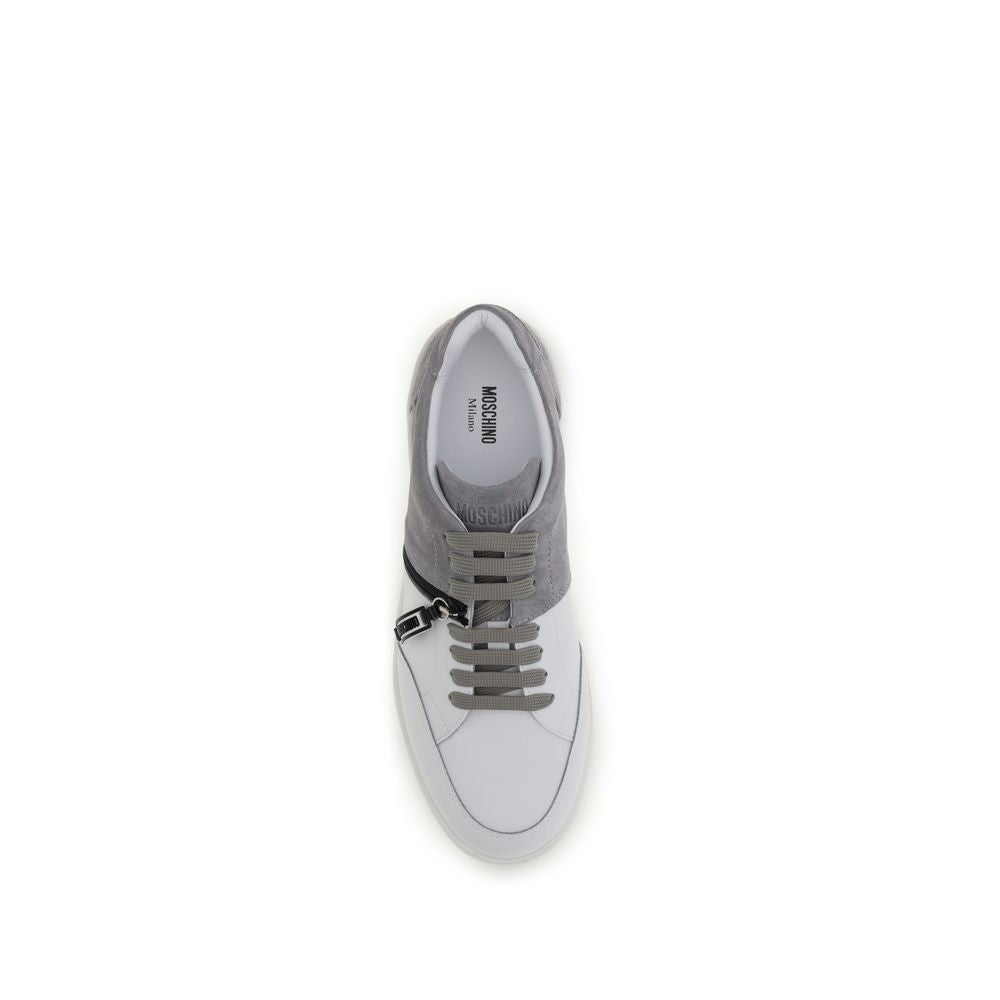 Moschino Multicolour Calf Leather Low Top Sneakers