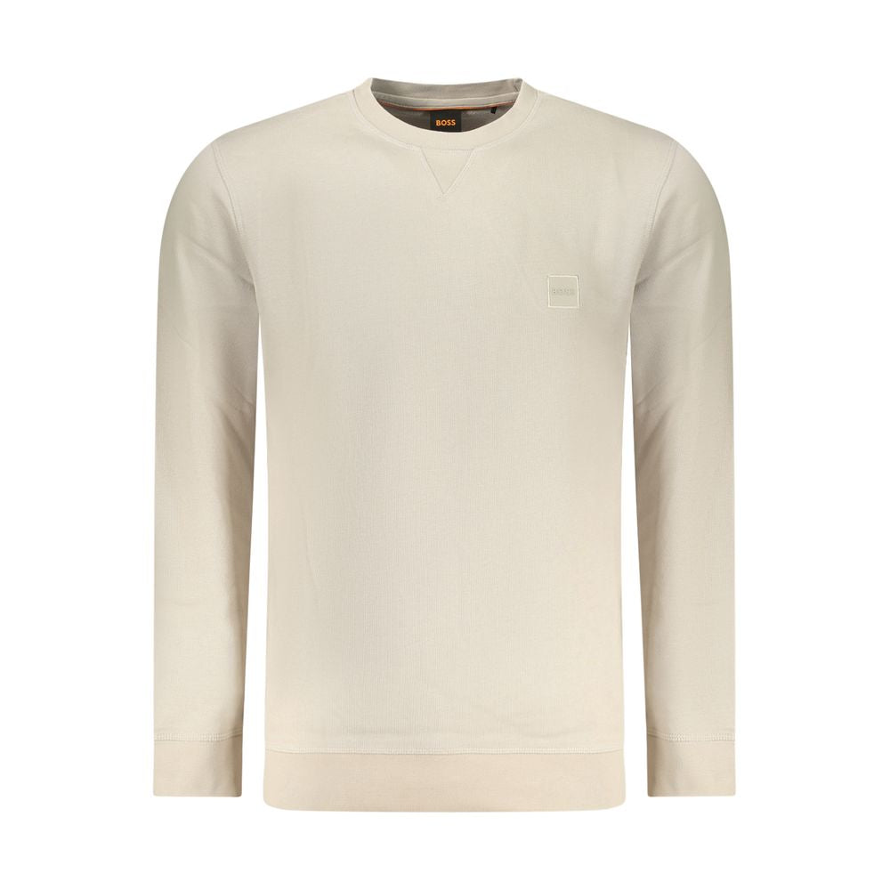 Hugo Boss Beige Cotton Sweatshirt