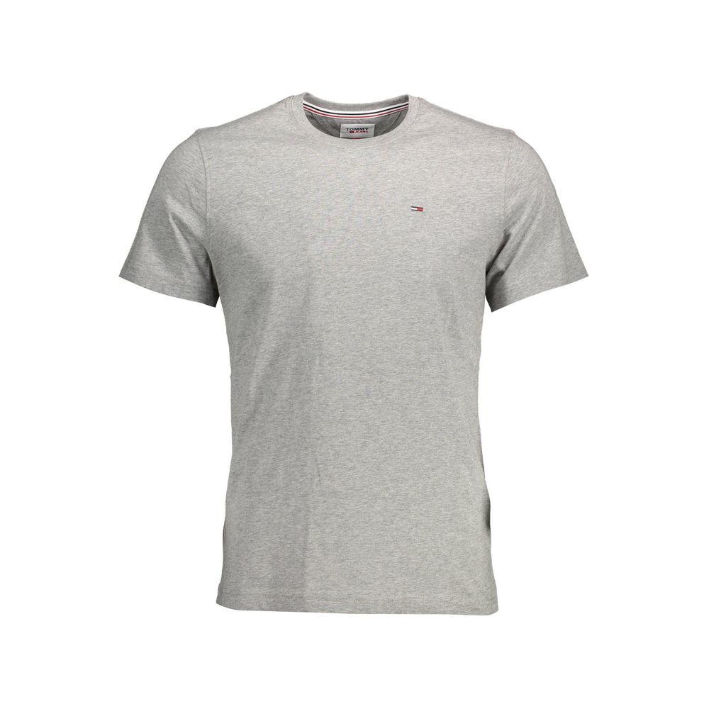 Tommy Hilfiger Grey Cotton Men T-Shirt