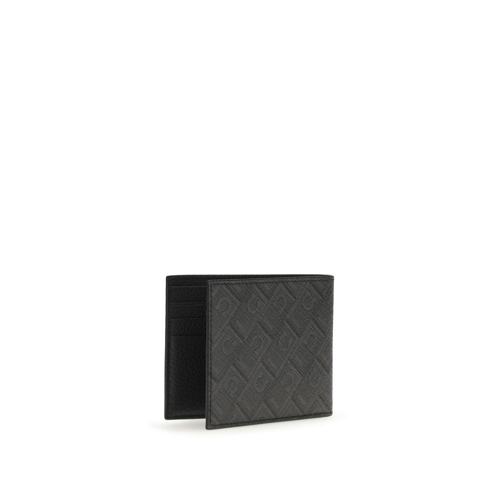 Ferragamo Black Calf Leather Wallet