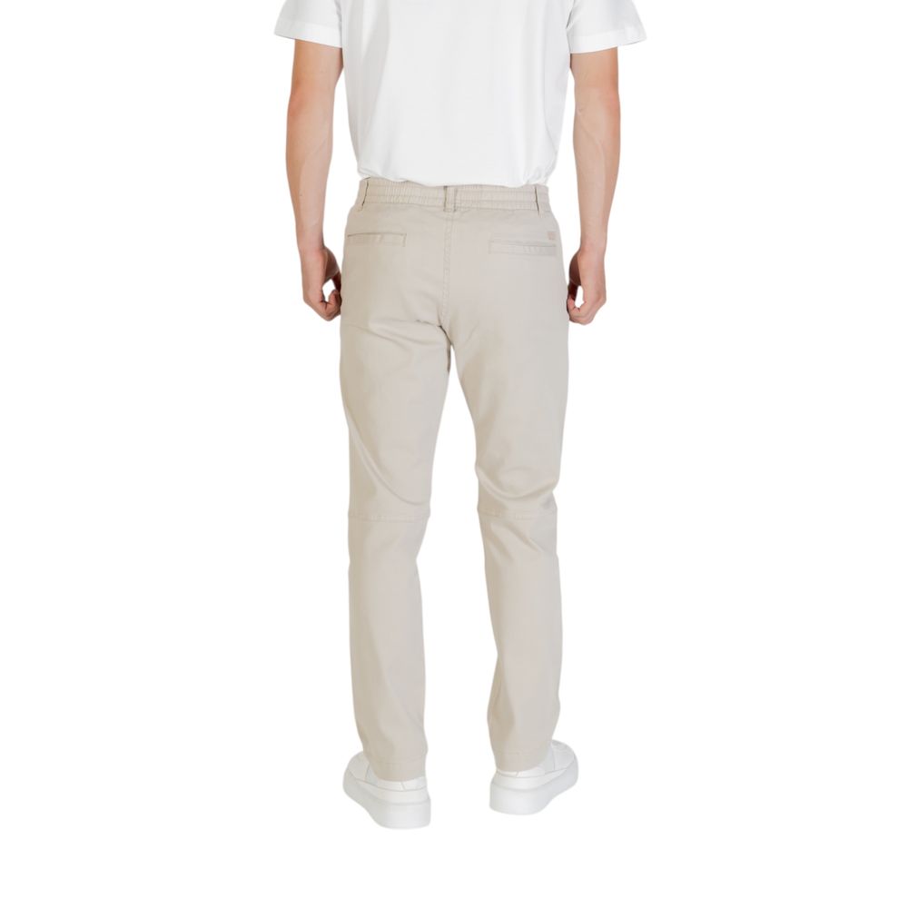 Hugo Boss Beige Polyester Casual Trousers