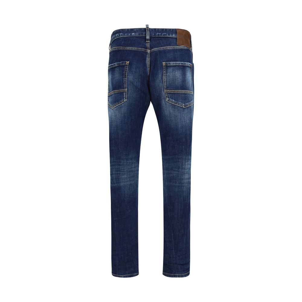 Dsquared2 Blue Cotton Jeans Denim