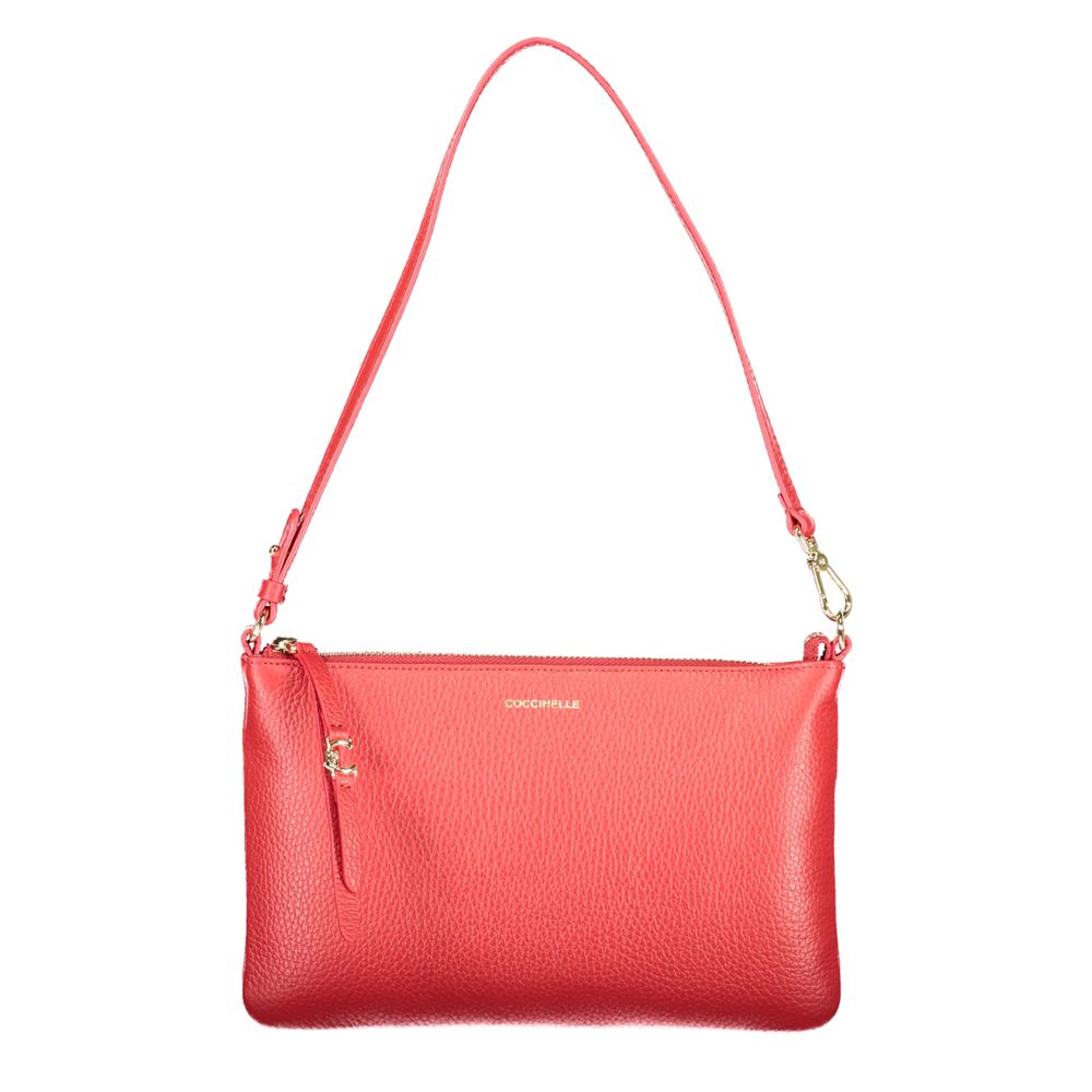 Coccinelle Red Leather C-Easy Shoulder Bag