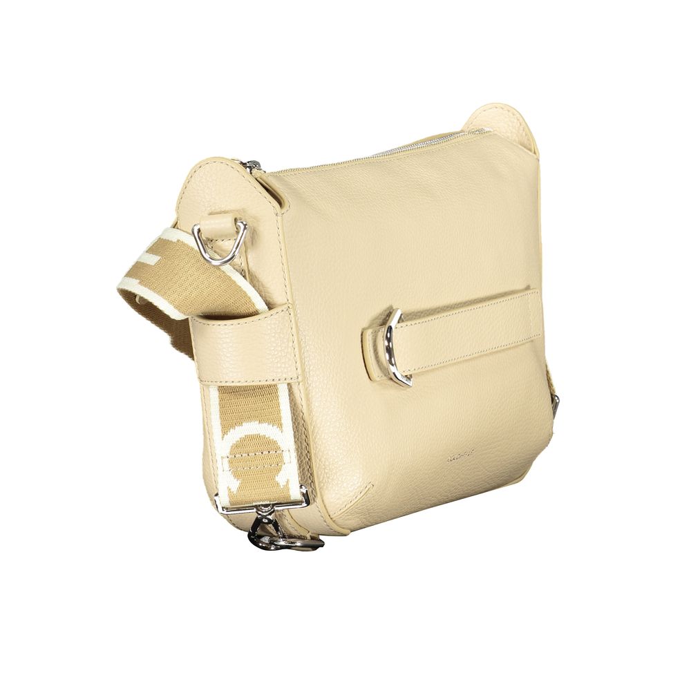 Coccinelle Beige Leather Gretel Ribbon Bag