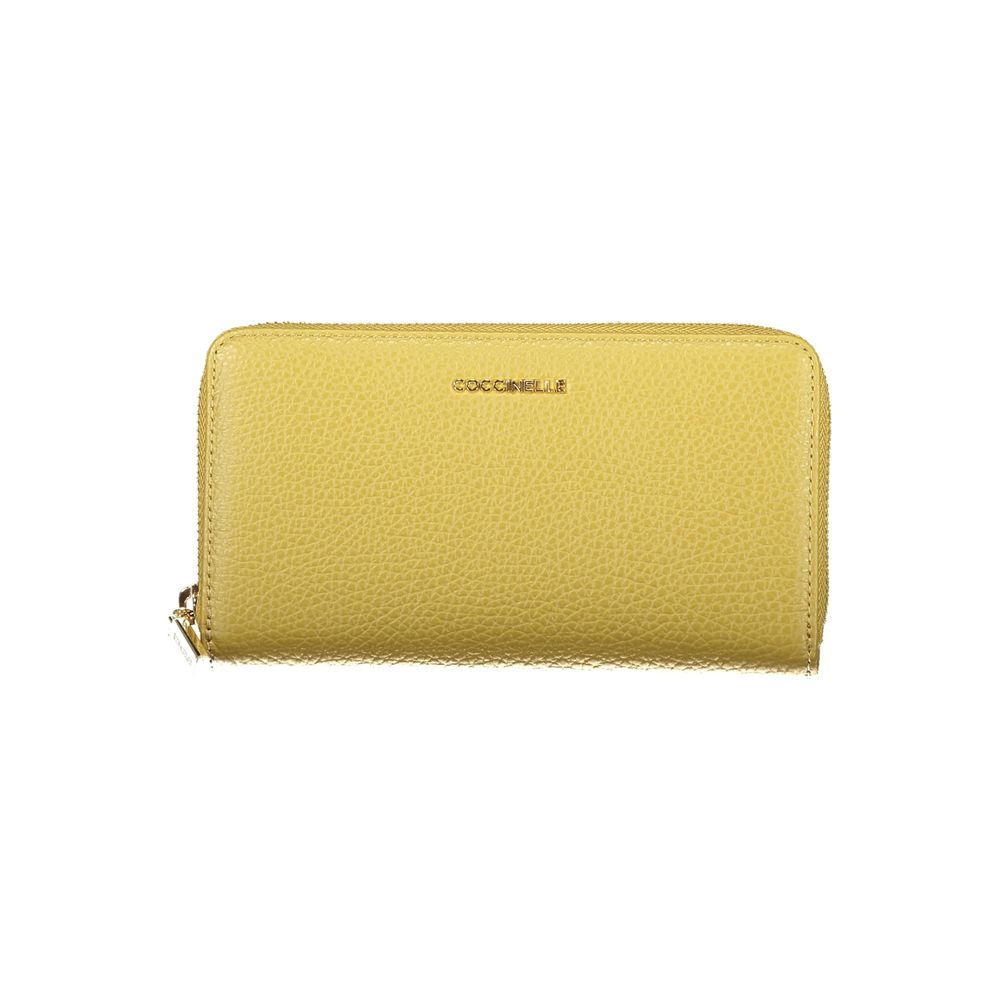 Coccinelle Green Metallic Leather Wallet