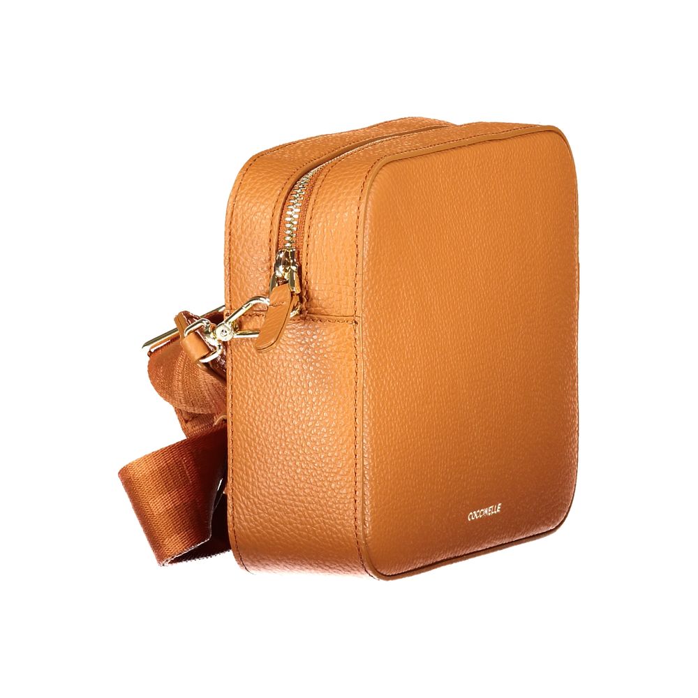 Coccinelle Tebe Orange Leather Handbag