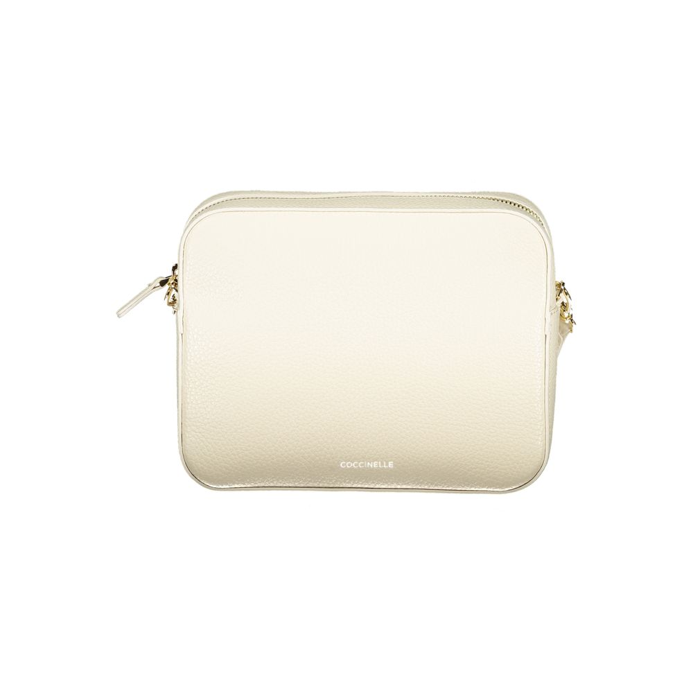 Coccinelle Tebe White Leather Handbag