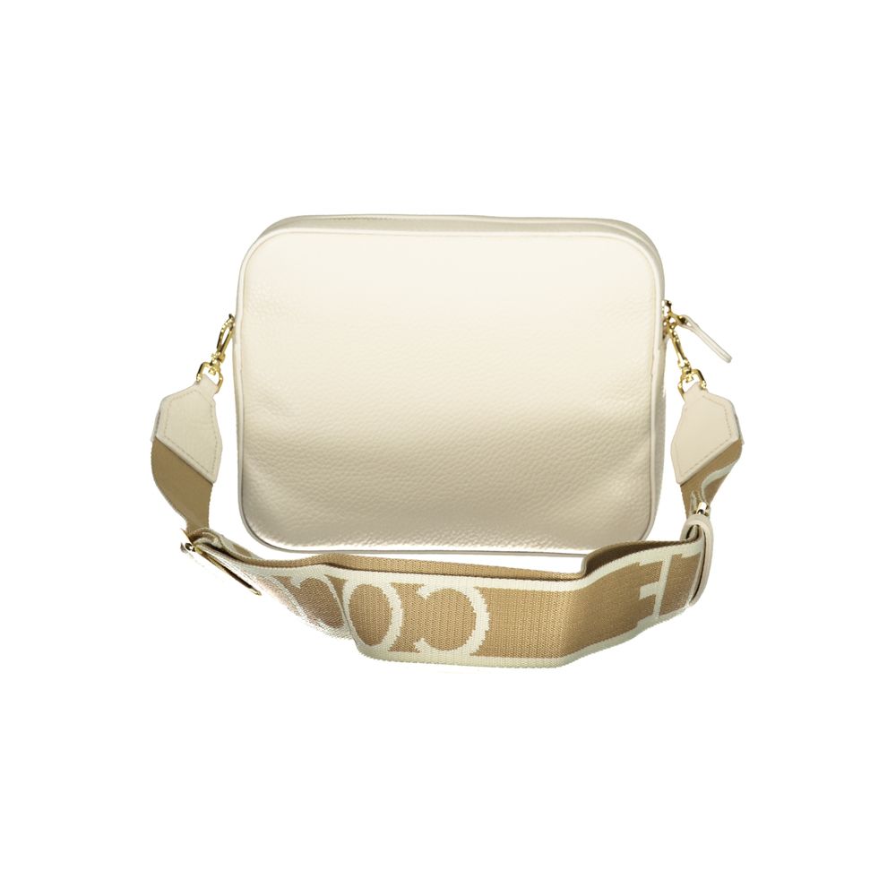 Coccinelle Tebe White Leather Handbag