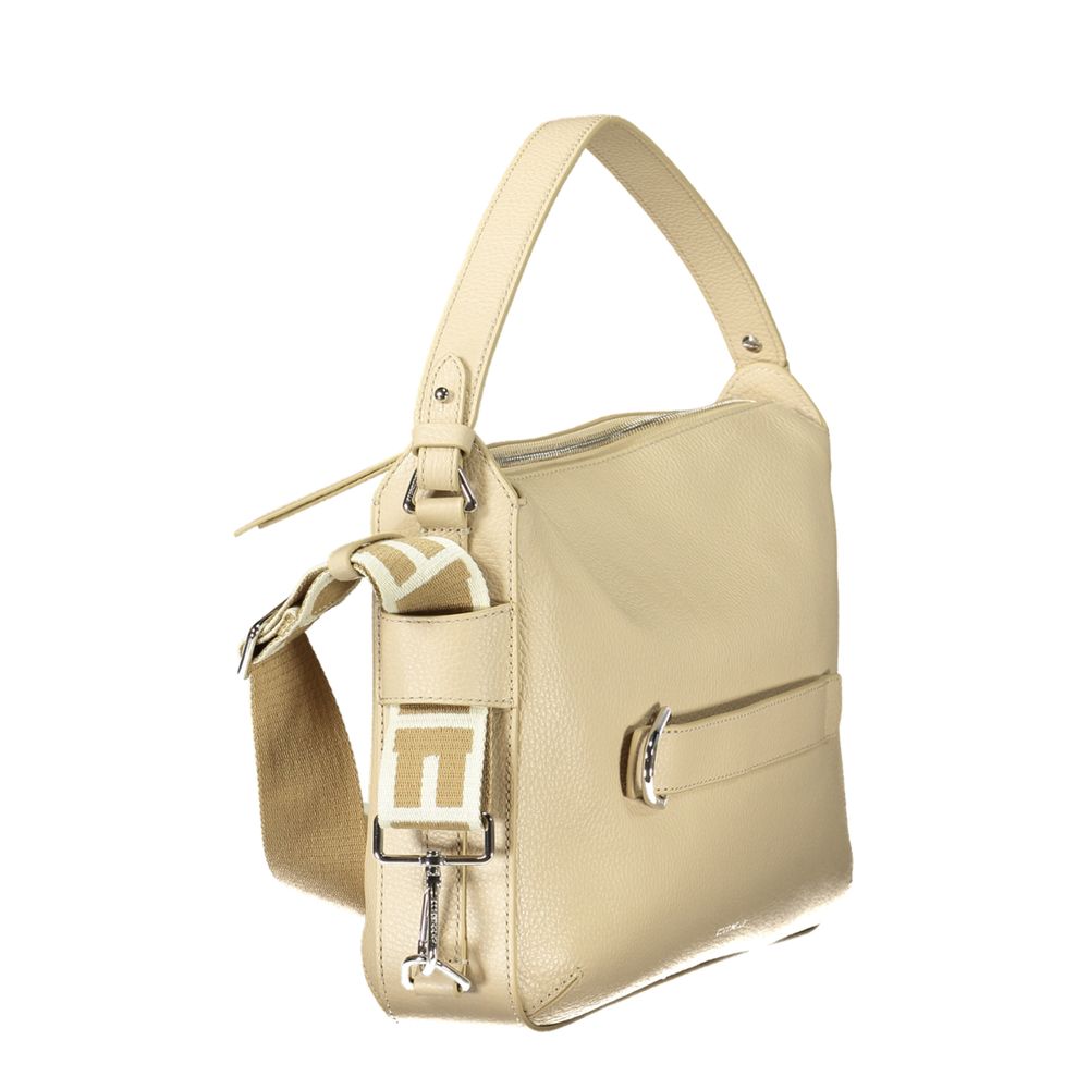 Coccinelle Beige Leather Gretel Ribbon Bag