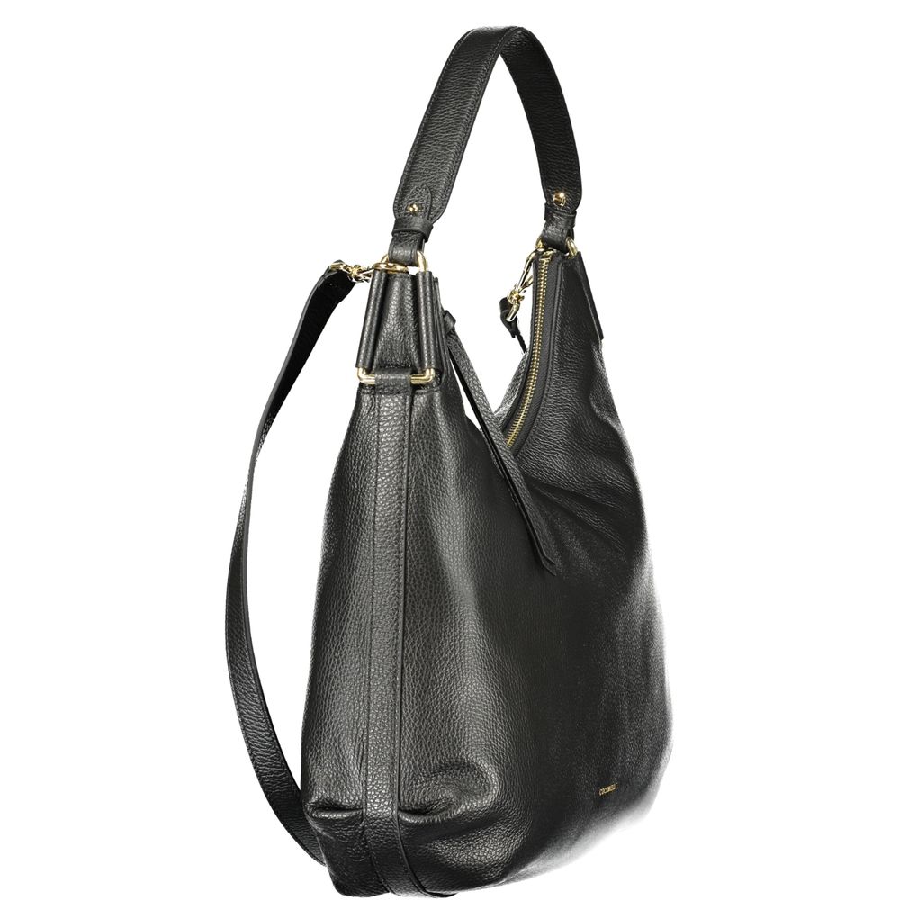 Coccinelle Rebekka Black Leather Handbag