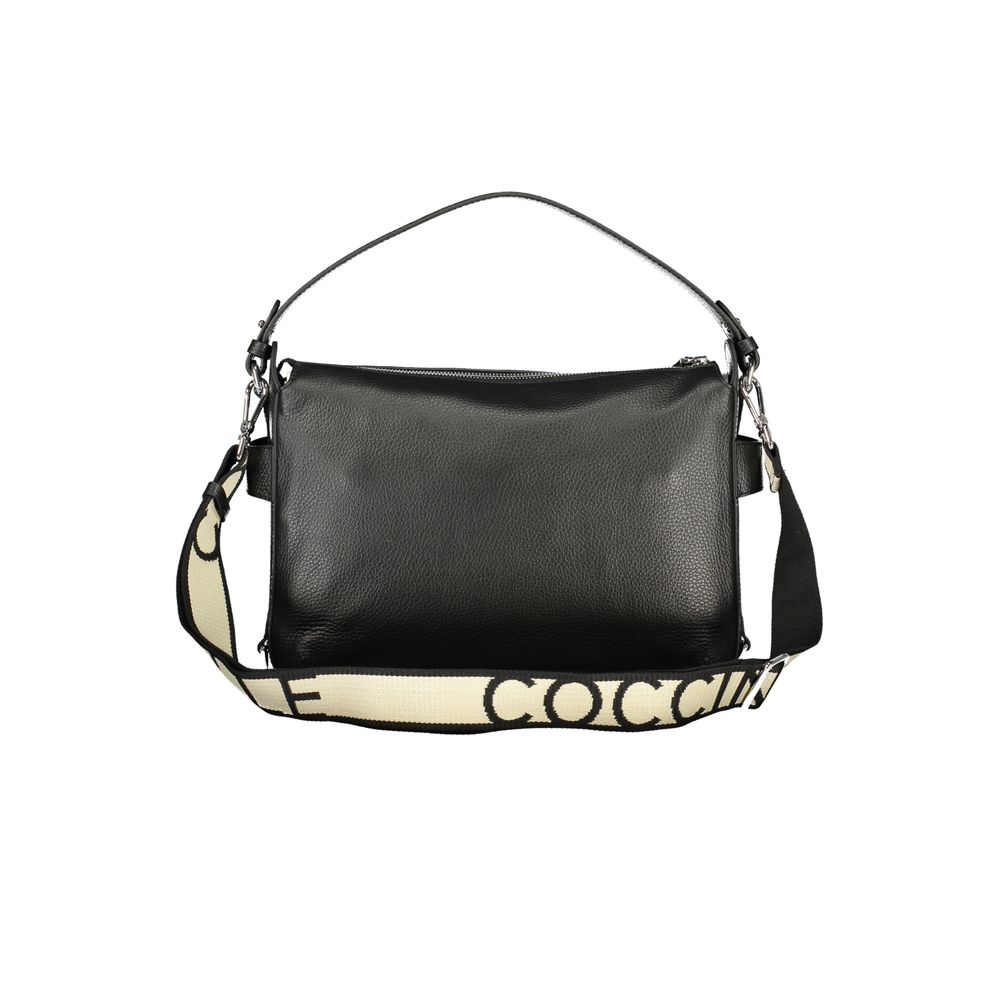Coccinelle Black Leather Gretel Ribbon Bag