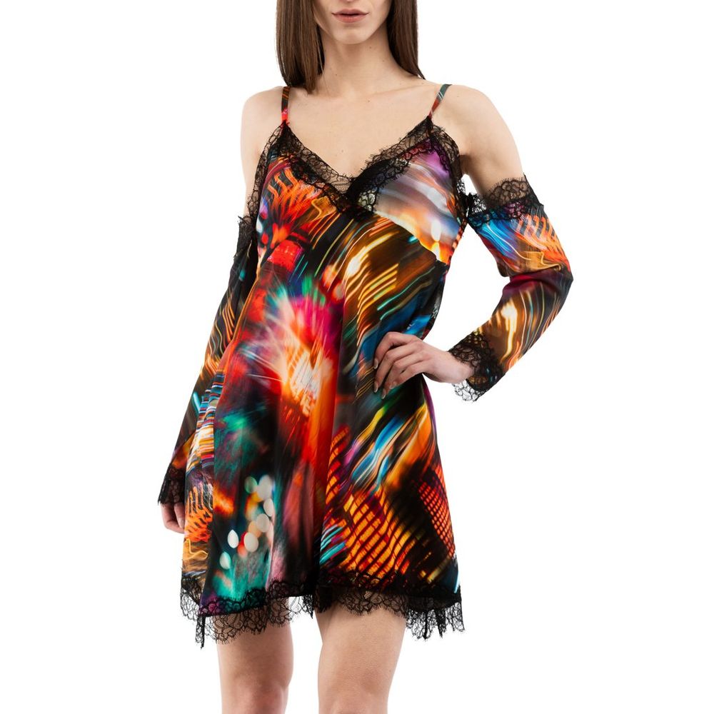Moschino Gray Viscose Cocktail Dress