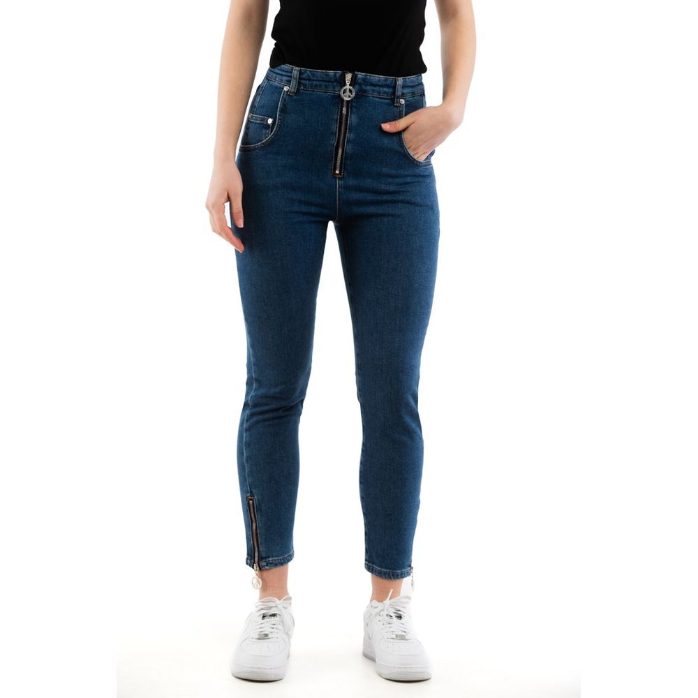 Moschino Multicolour Cotton High-Waisted Jean