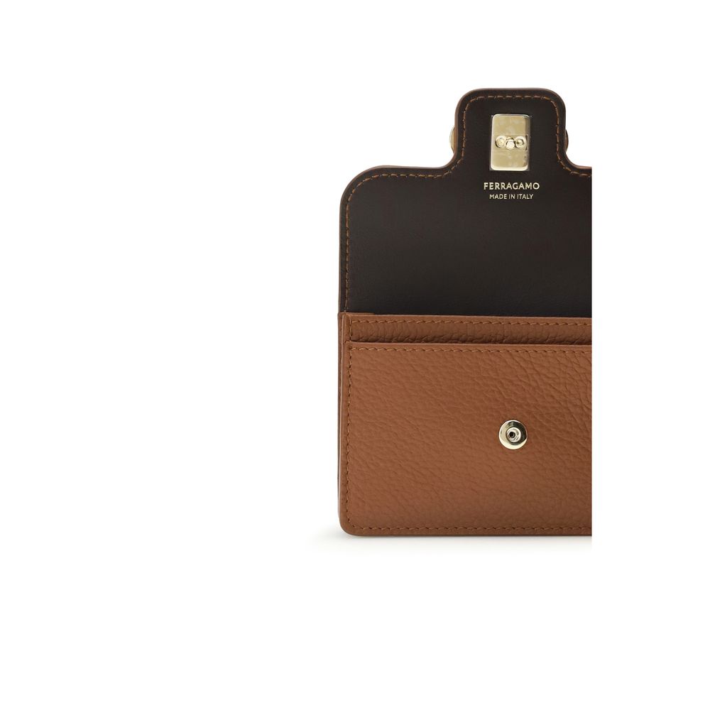 Ferragamo Brown Calf Leather Wallet