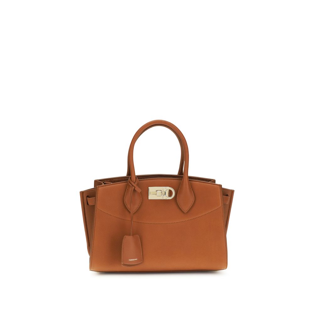 Ferragamo Brown Calf Leather Handbag