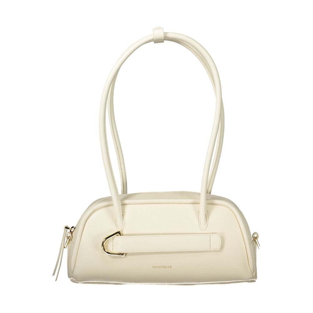 Coccinelle White Leather Shoulder Bag