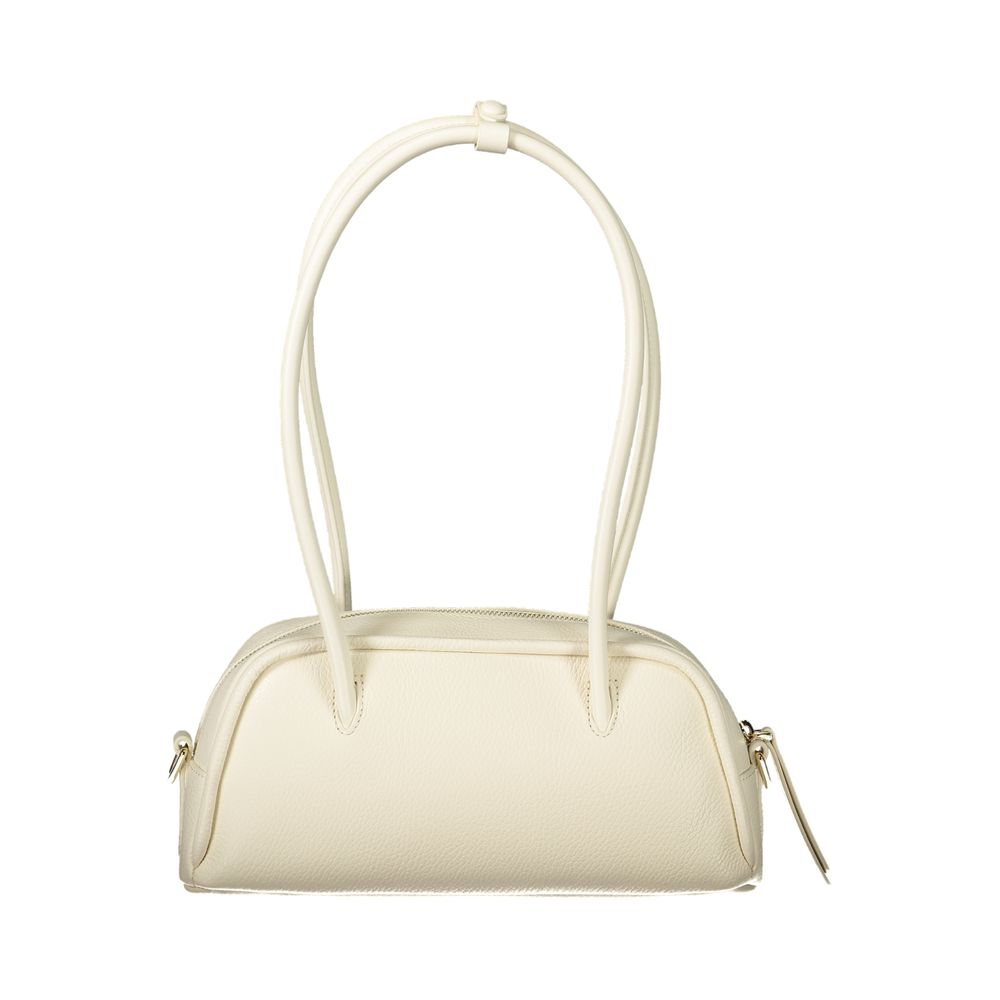 Coccinelle White Leather Shoulder Bag
