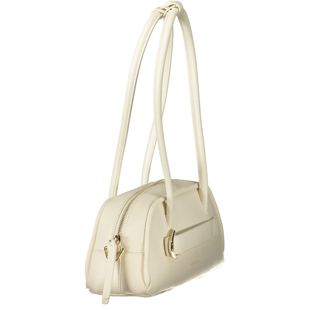 Coccinelle White Leather Shoulder Bag