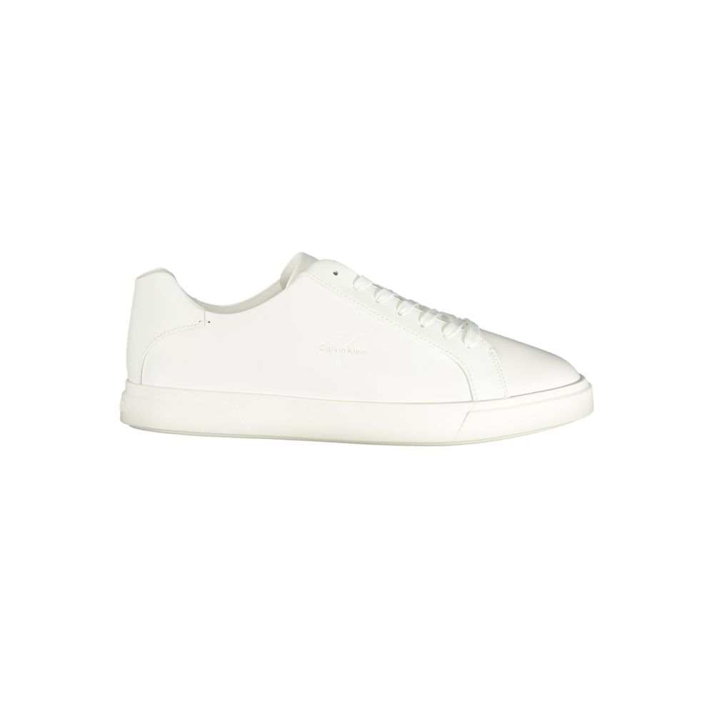 Calvin Klein White Polyurethane Sneaker