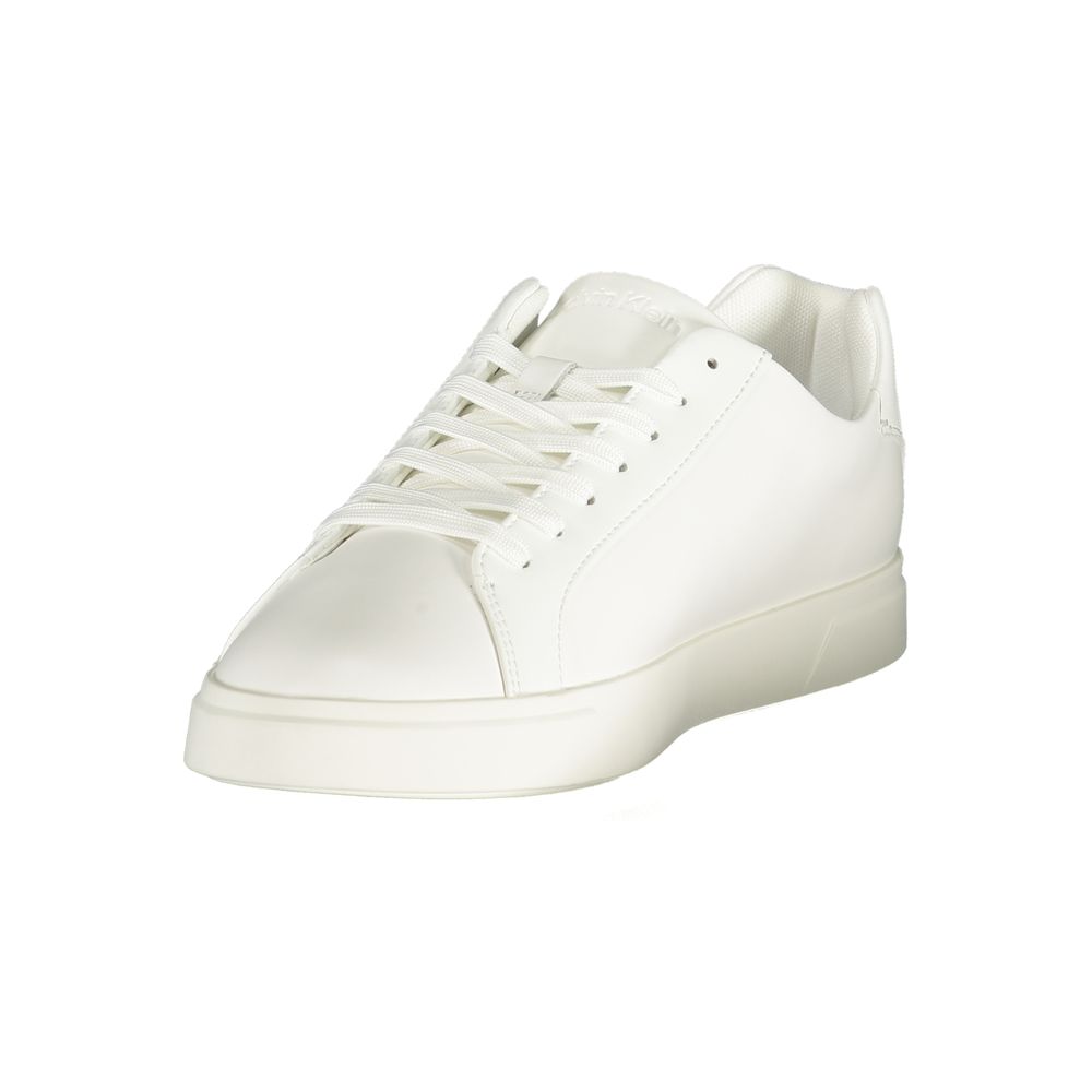 Calvin Klein White Polyurethane Sneaker