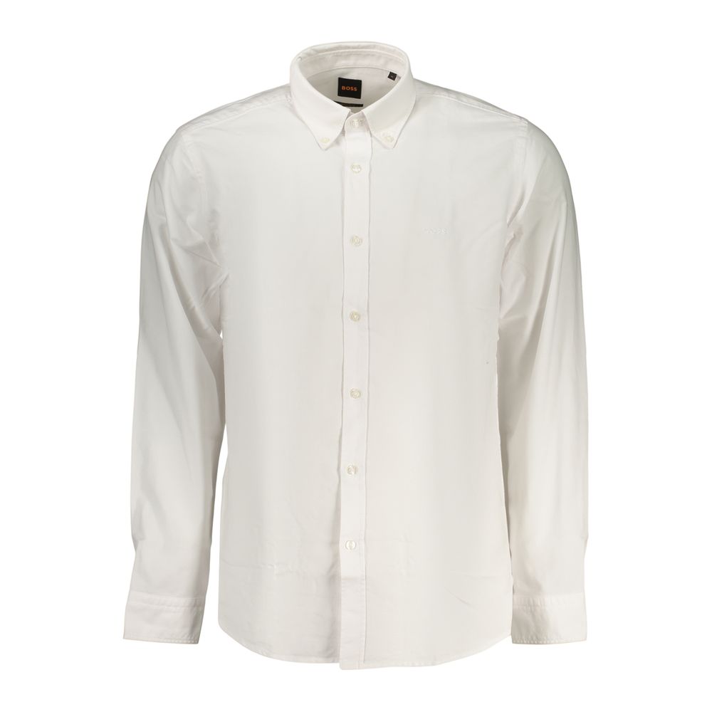 Hugo Boss White Cotton Shirt