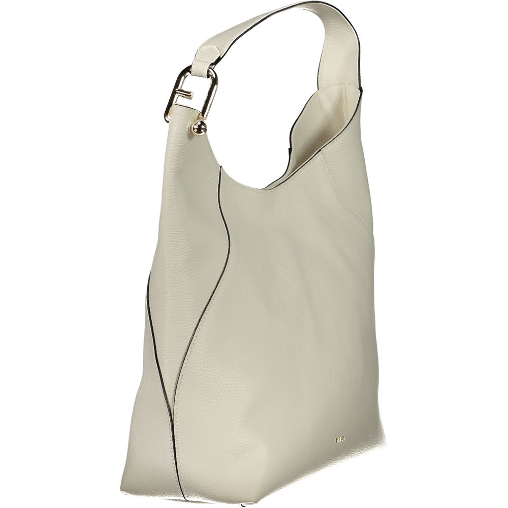 Furla White Leather Shoulder Bag