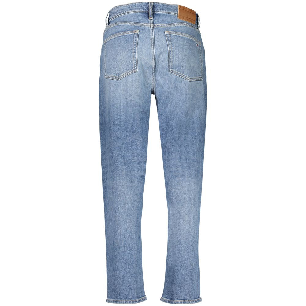Tommy Hilfiger Blue High-Waisted Tapered Jeans