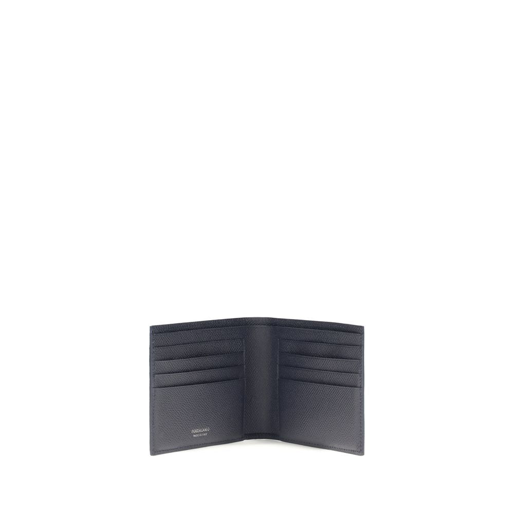 Ferragamo Blue Calf Leather Wallet