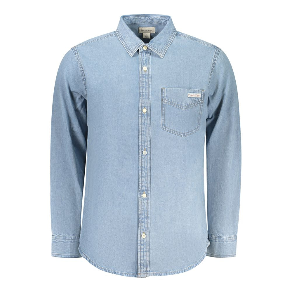 Calvin Klein Light Blue Cotton Shirt