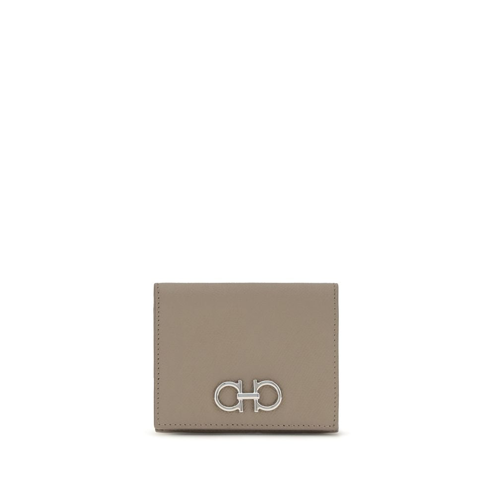 Ferragamo Beige Calf Leather Wallet