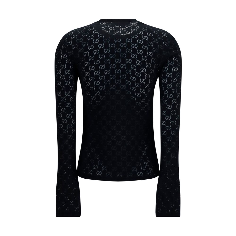 Gucci Black Cotton T-Shirt