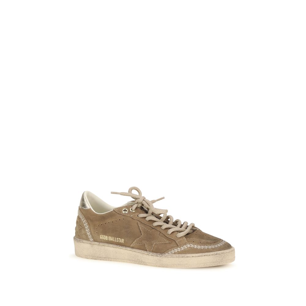 Golden Goose Beige Calf Leather Bos Taurus Athletic Sneakers