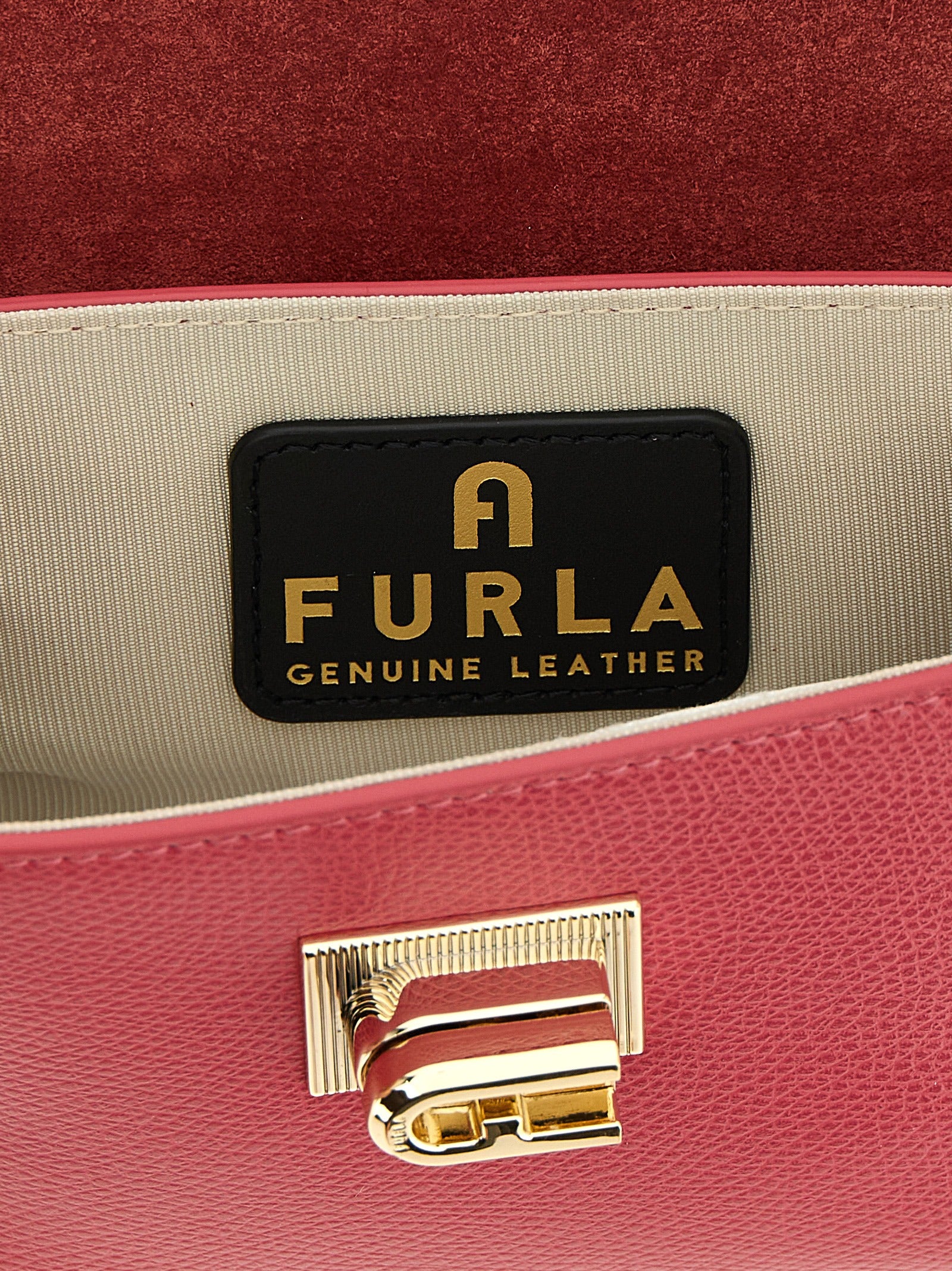 Fuchsia Calfskin Crossbody Bag