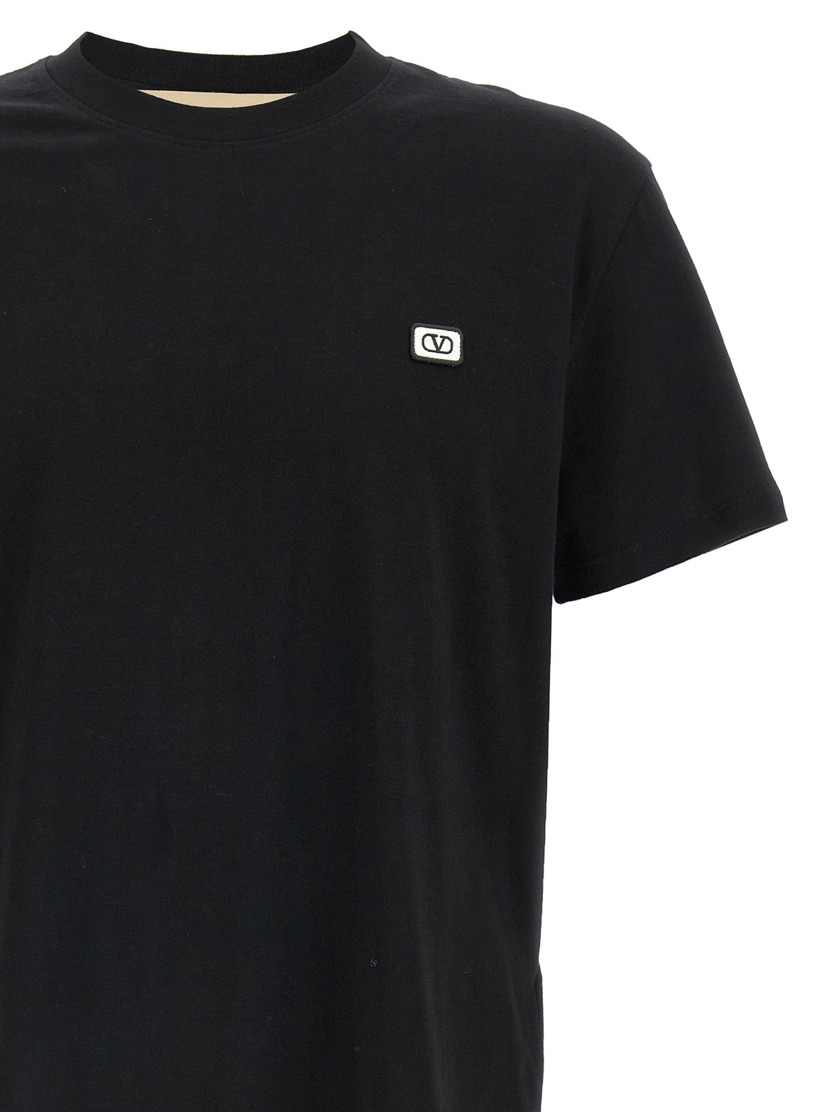 Valentino Garavani Black Cotton T-Shirt