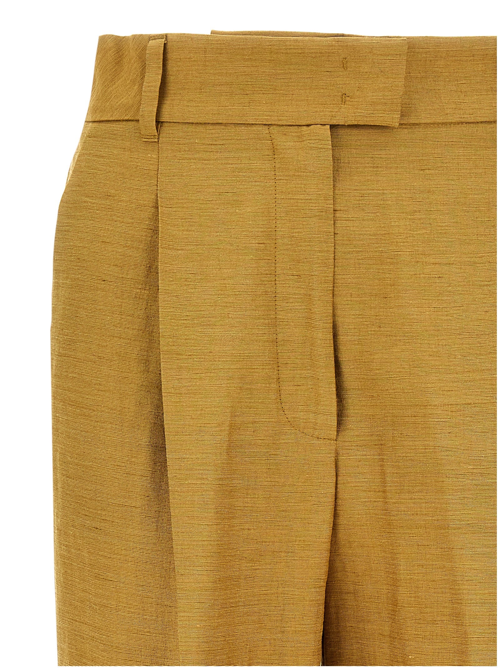 Gold Fluorofiber Dress Pants