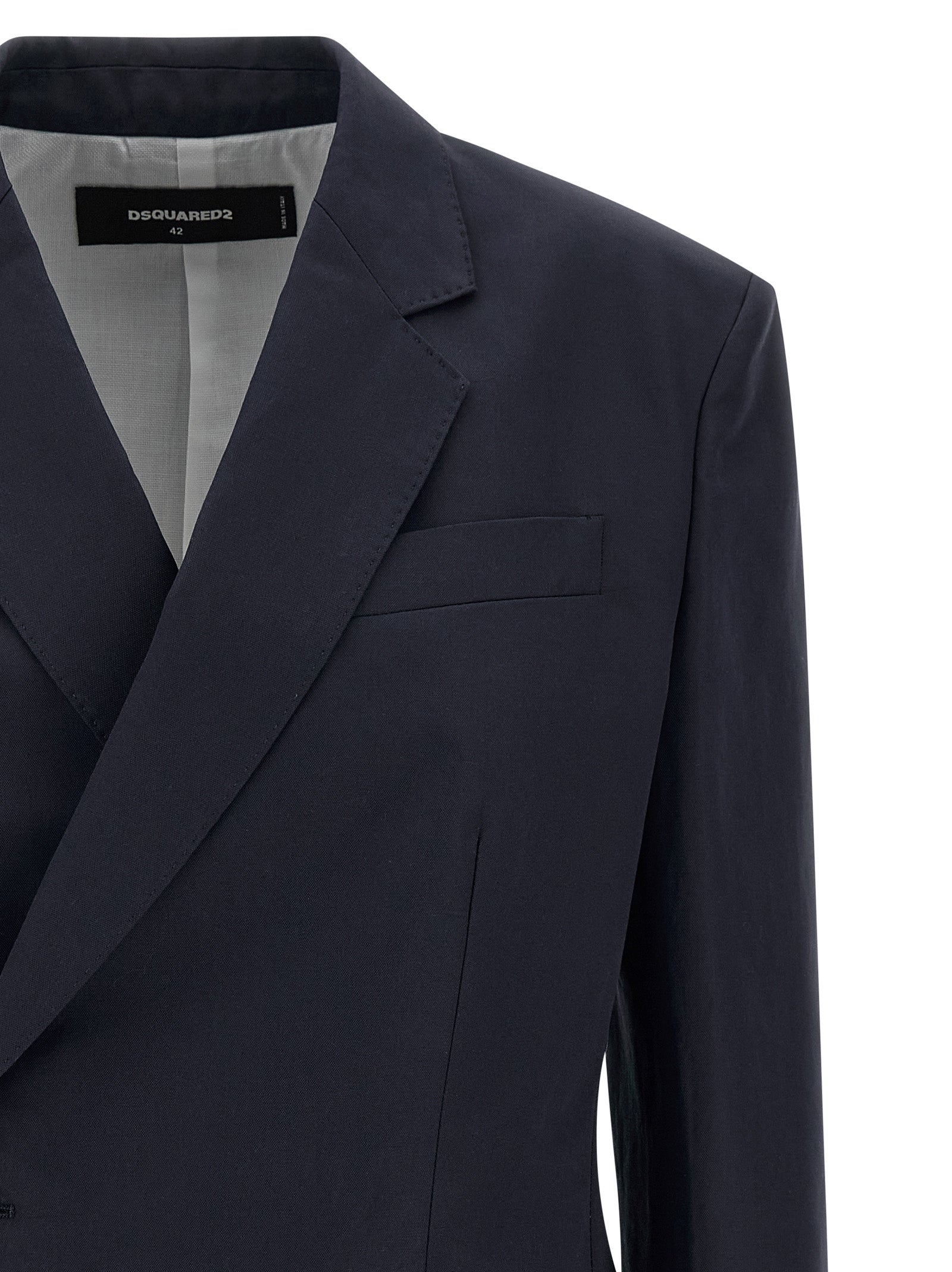 Dsquared2 Blue Cotton Blazer