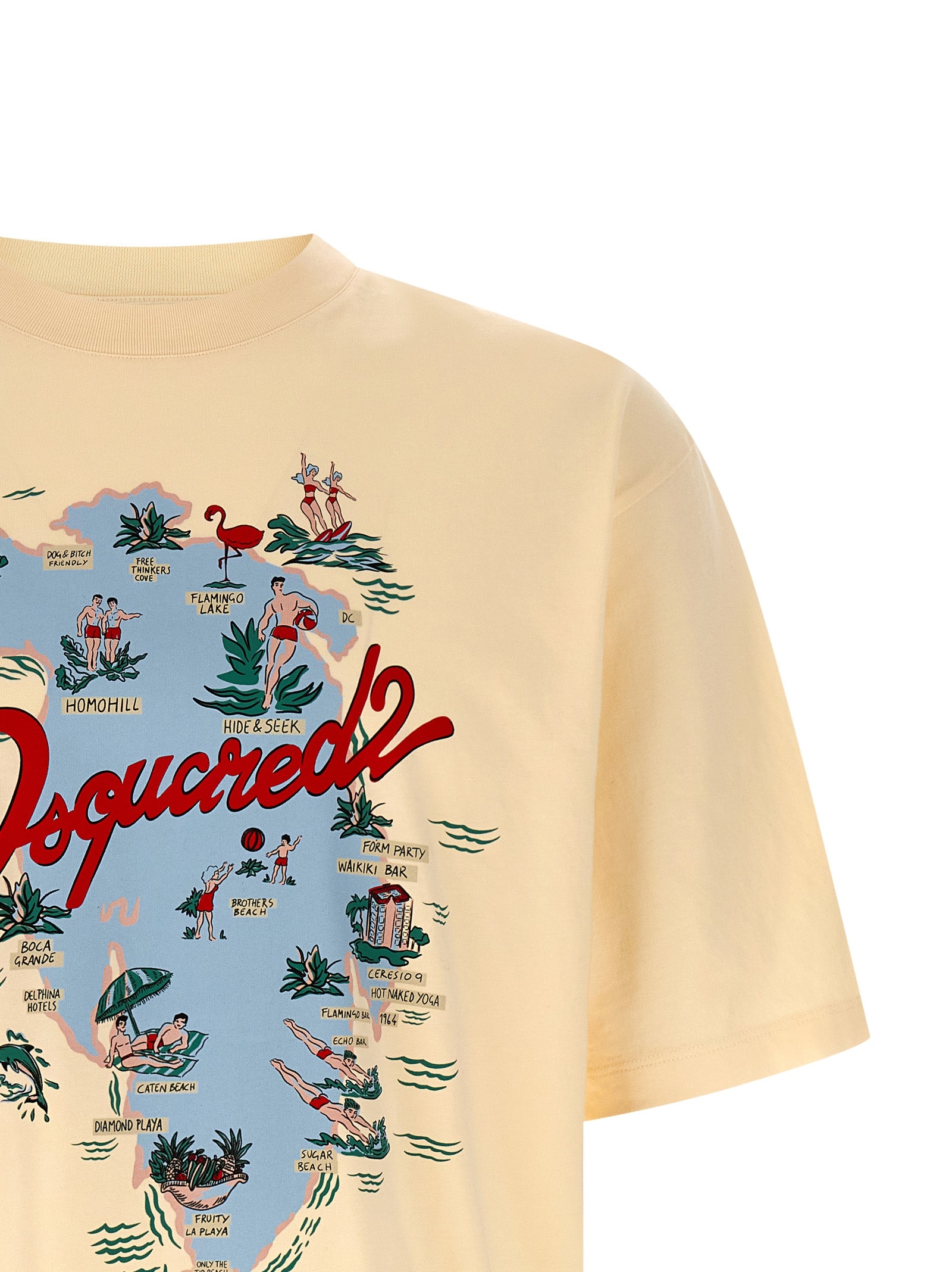 Dsquared2 Beige Cotton T-Shirt