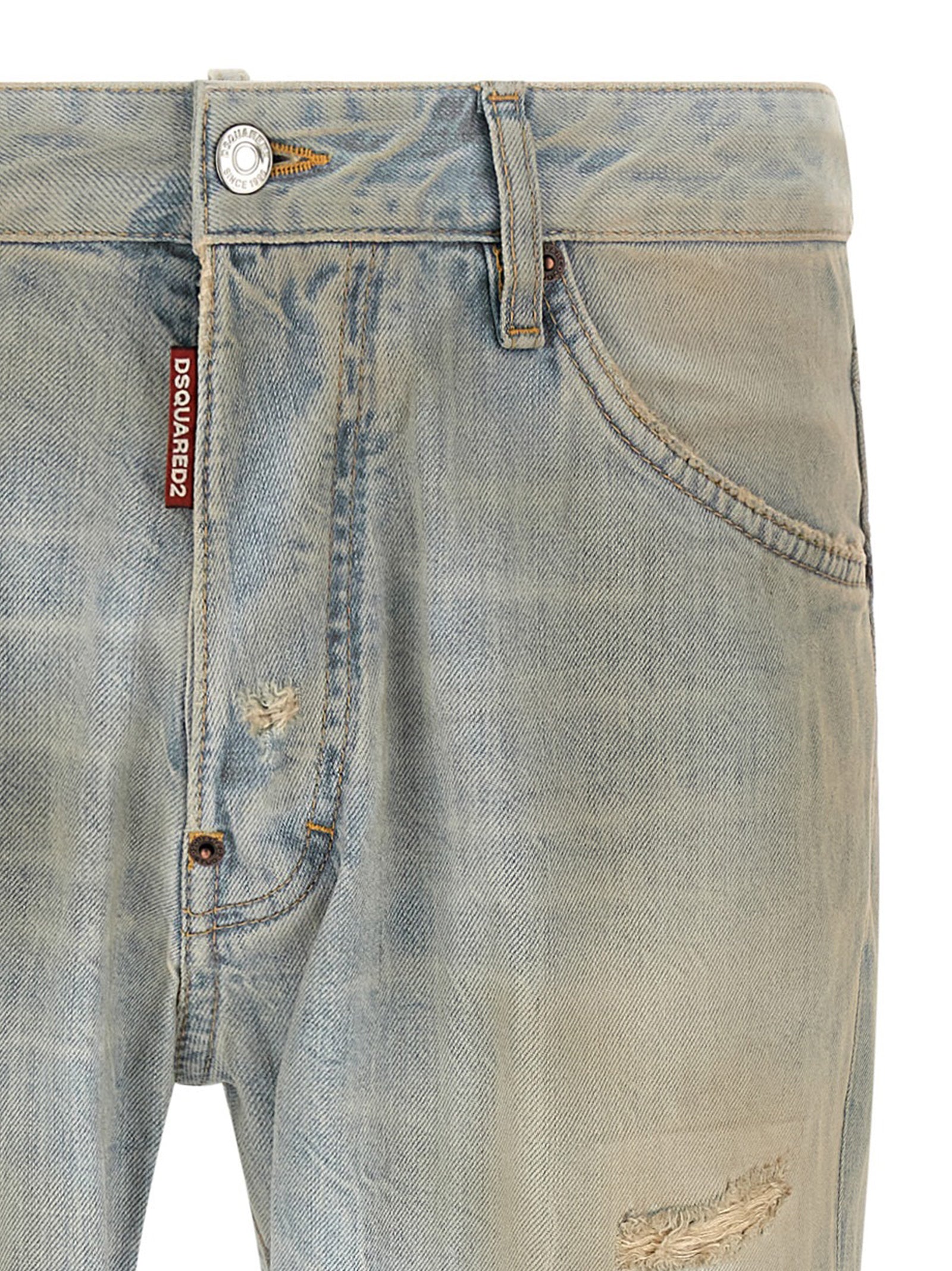 Dsquared2 Blue Cotton Denim Jeans