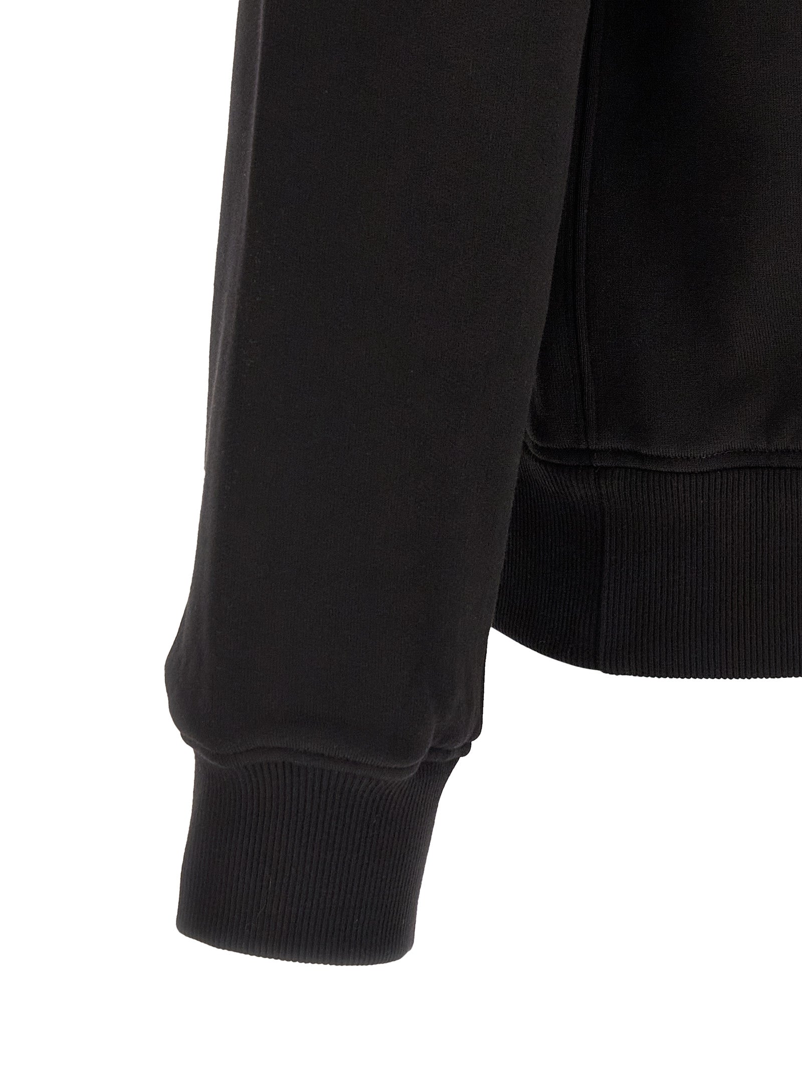 Black Cotton Sweatshirt