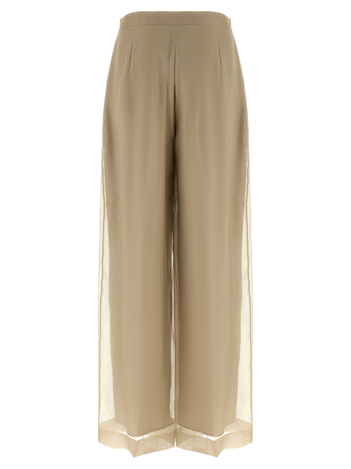 Max Mara Beige Silk Casual Pants