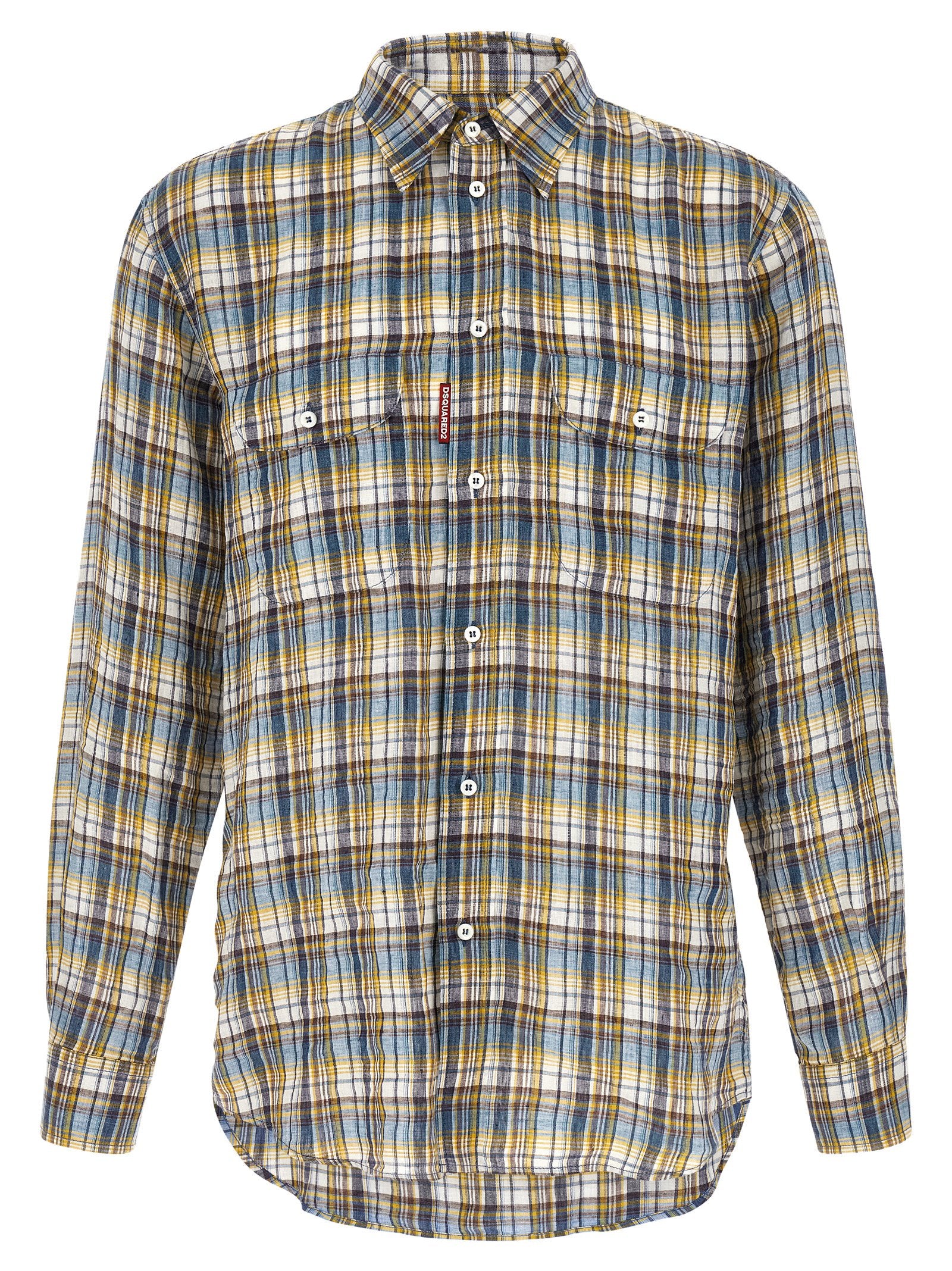 Dsquared2 Multicolour Linen Blouse