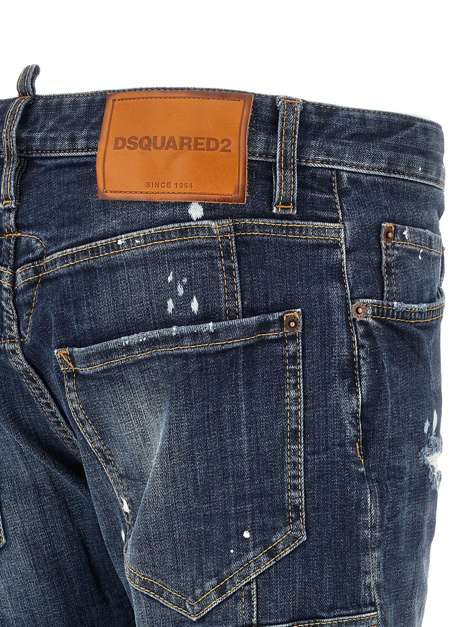 Dsquared2 Blue Cotton Denim Jeans